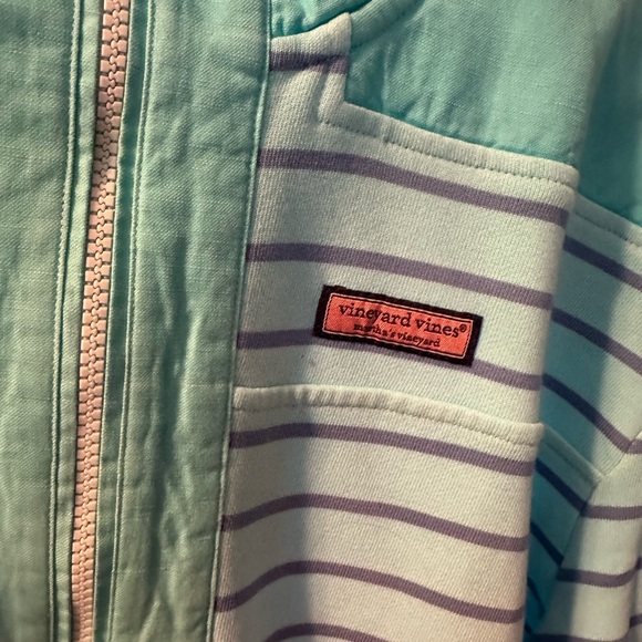 Vineyard vines, NWT supershep ombré stripe sweatshirt, size XL - Picture 6 of 10